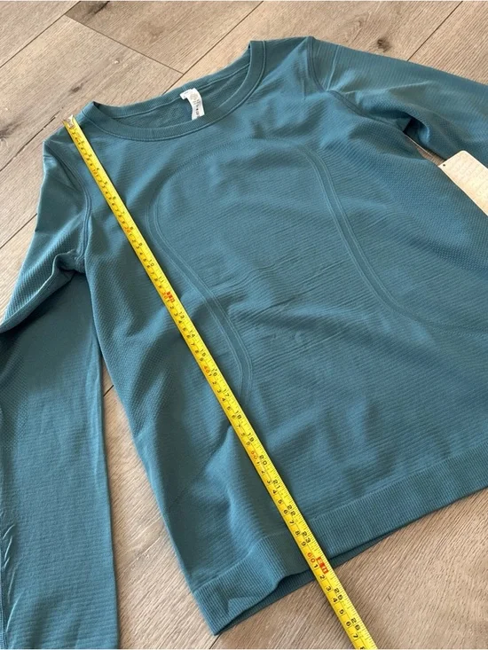NWT Lululemon Swiftly Tech LS *Breeze Silverescent Size  6 Persian Green 4 Way - Picture 8 of 13